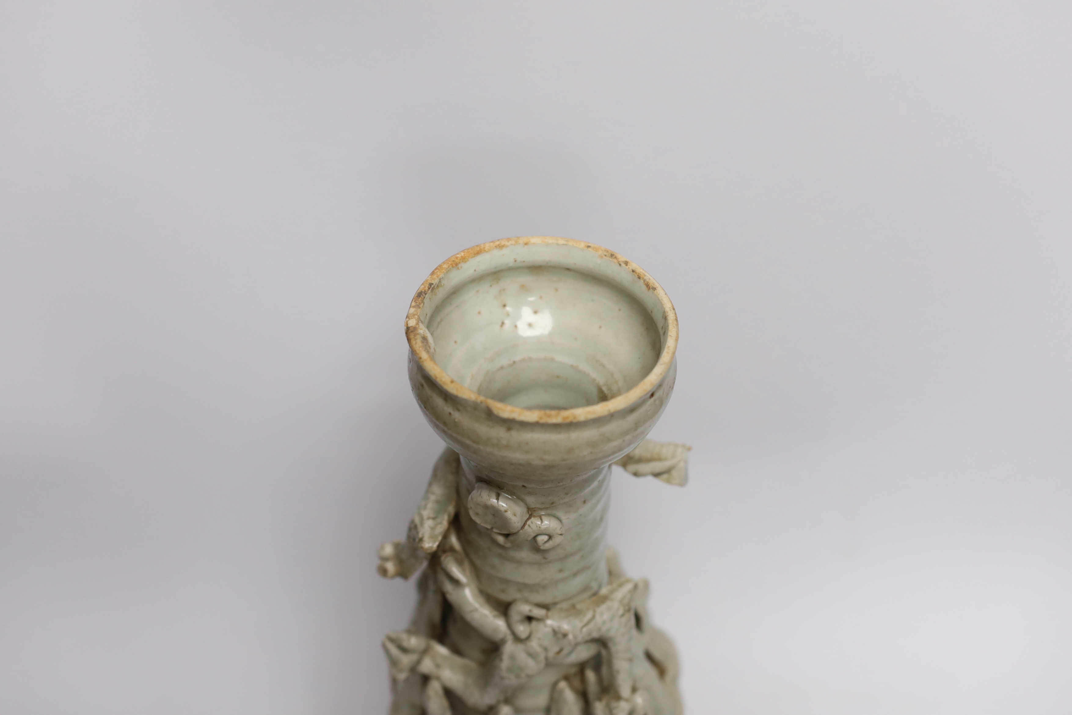 A Chinese qingbai funerary jar, Song dynasty, 35cm high